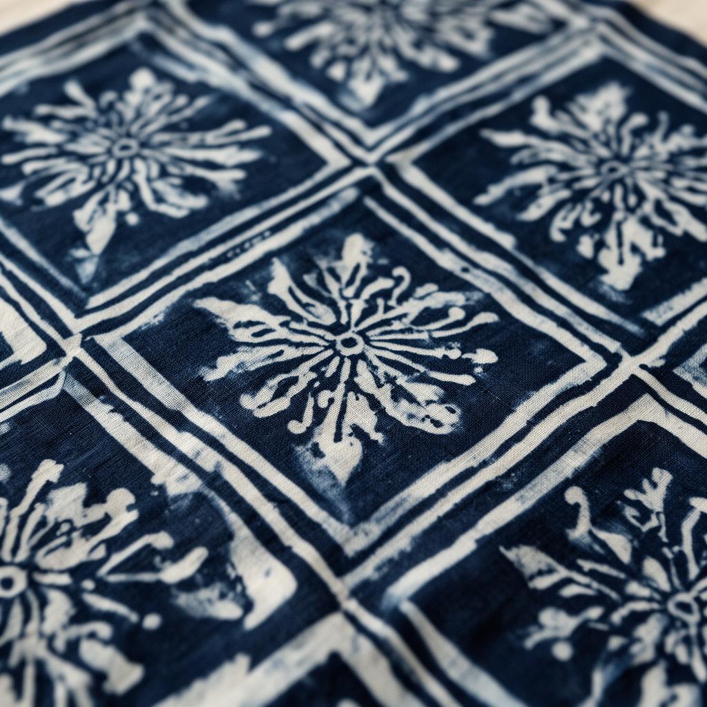 Indigo Dabu-Print Linens